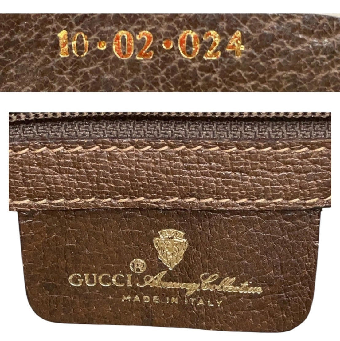 Vintage Gucci GG Supreme Canvas and Leather Sherry Line Crossbody