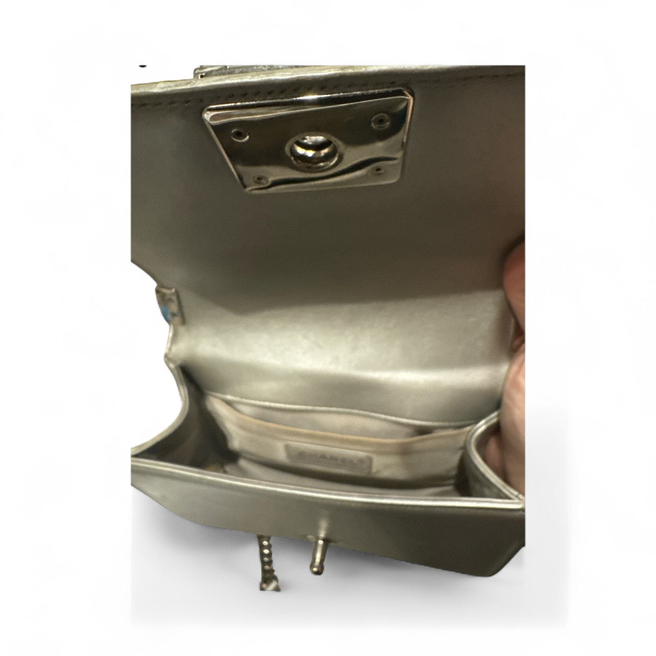 Chanel Small Irridescent PVC and Leather Boy Bag