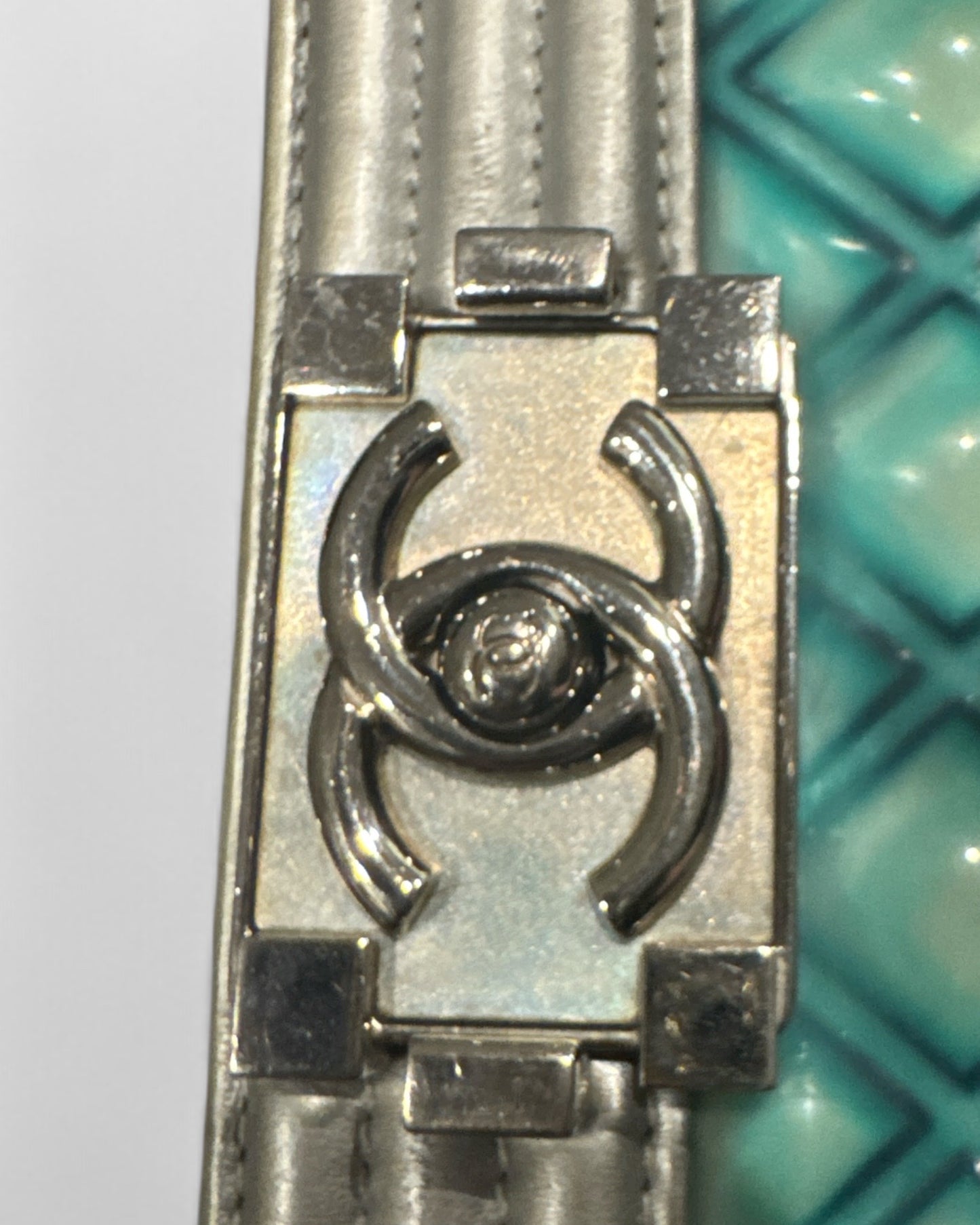 Chanel Small Irridescent PVC and Leather Boy Bag