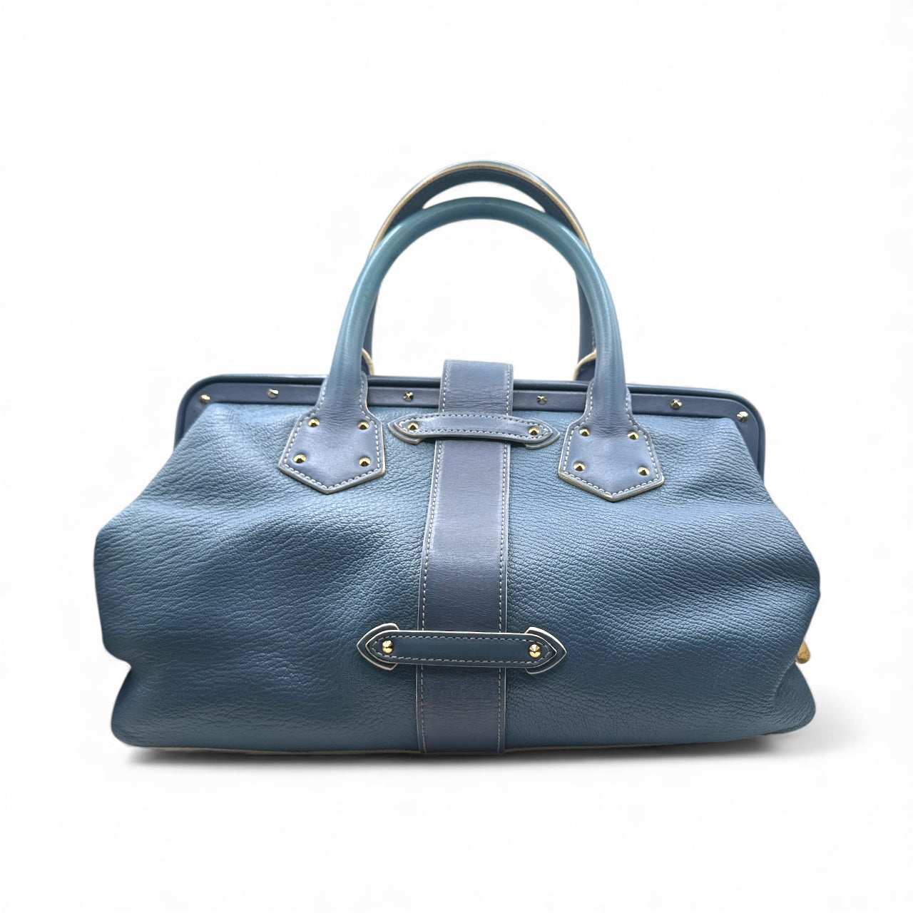 Louis Vuitton Blue Leather Suhali L’Ingénieux PM Satchel