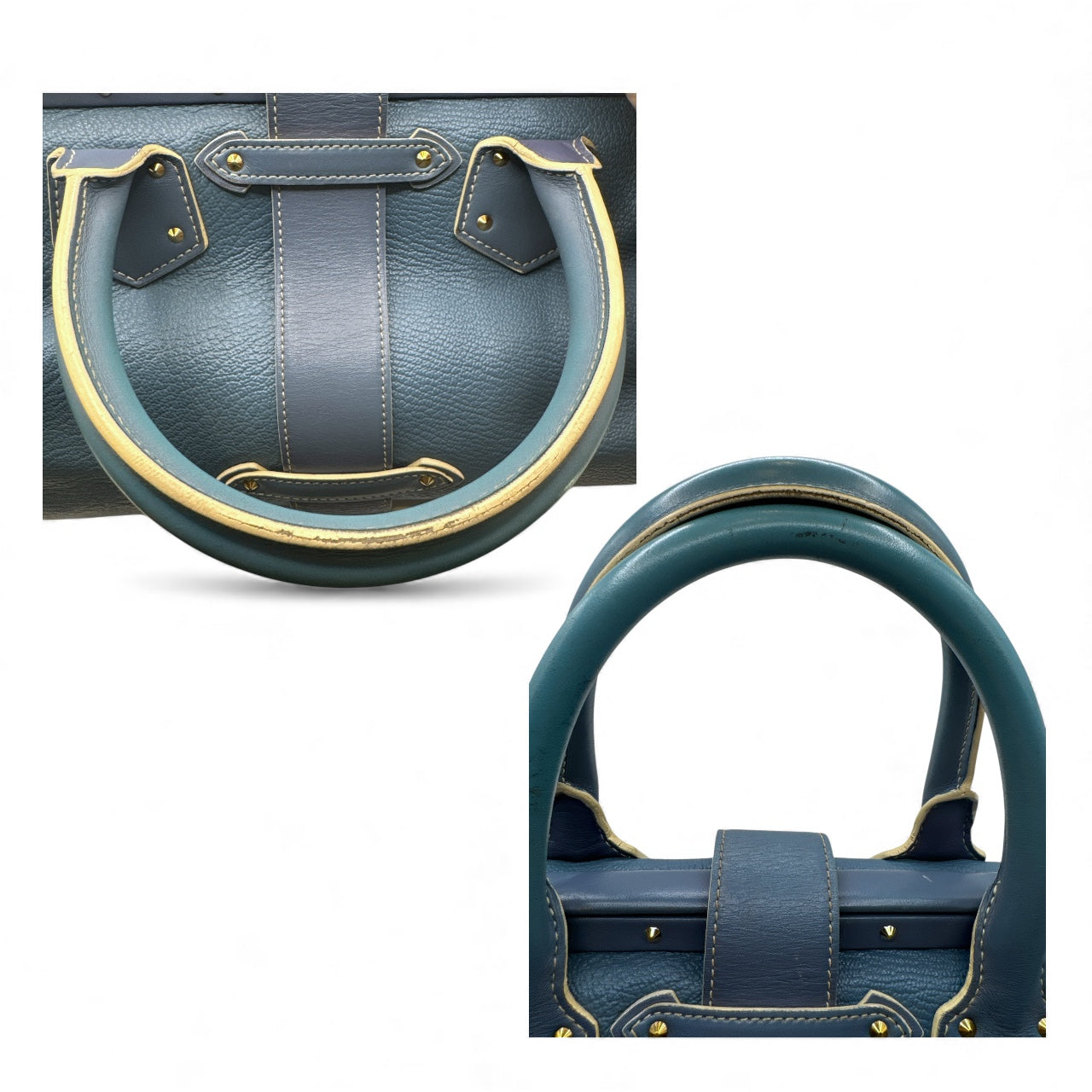 Louis Vuitton Blue Leather Suhali L’Ingénieux PM Satchel