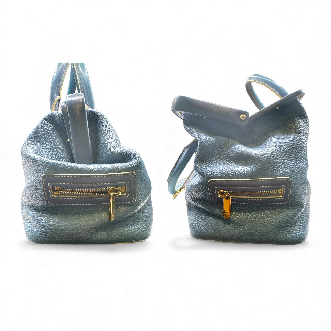 Louis Vuitton Blue Leather Suhali L’Ingénieux PM Satchel