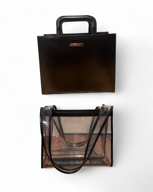 ﻿Gucci Sac Cabas Vinyle Noir