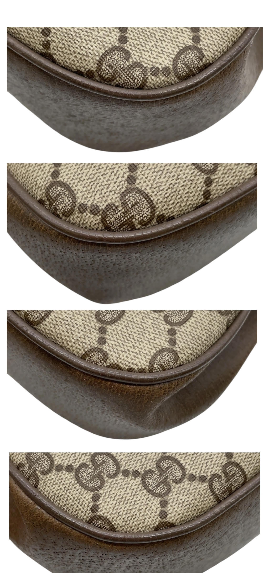 Vintage Gucci GG Supreme Canvas and Leather Sherry Line Crossbody