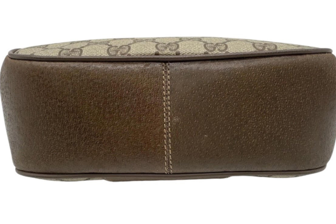 Vintage Gucci GG Supreme Canvas and Leather Sherry Line Crossbody